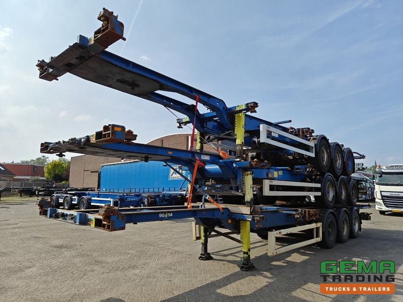 Krone SDC 27 3-assen BPW - DrumBrakes - 4700KG - 2x 20FT 1x 30FT 1x40FT - Package of 3 - NL kentekens - نصف مقطورة لنقل الحاويات: صورة 1 Krone SDC 27 3-assen BPW - DrumBrakes - 4700KG - 2x 20FT 1x 30FT 1x40FT - Package of 3 - NL kentekens - نصف مقطورة لنقل الحاويات: صورة 1