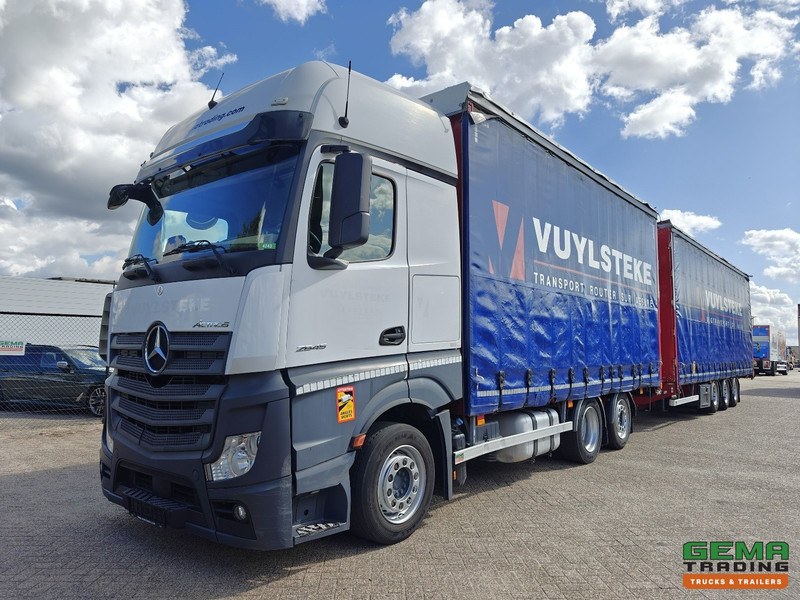Mercedes-Benz Actros 2645 6x2 Gigaspace Euro6 + 3Axle Trailer - 115m³ VolumeCombi - Dubbele Tanks - Moffet Aansluiting - HH Vloer - SMARTTacho V2 - شاحنة مقفلة: صورة 1 Mercedes-Benz Actros 2645 6x2 Gigaspace Euro6 + 3Axle Trailer - 115m³ VolumeCombi - Dubbele Tanks - Moffet Aansluiting - HH Vloer - SMARTTacho V2 - شاحنة مقفلة: صورة 1