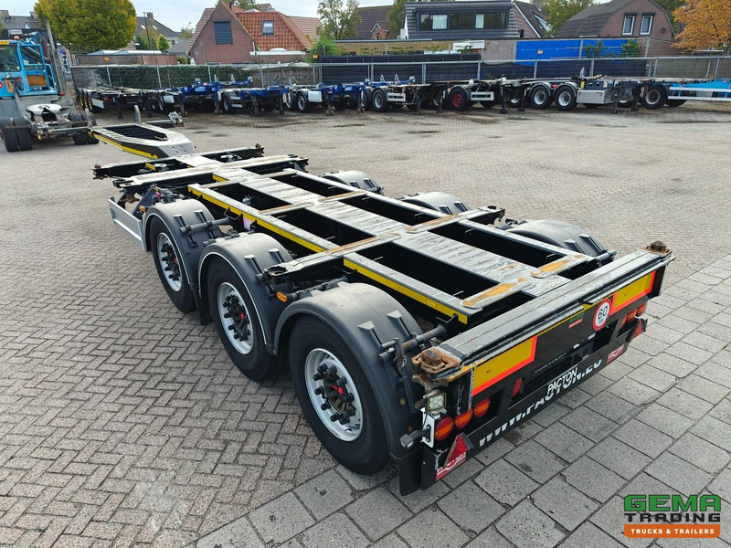 Pacton TXC343 3-Assen SAF - Schijfremmen - LiftAs - VasteKop - Alle Aansluitingen - 4740KG - نصف مقطورة لنقل الحاويات: صورة 2 Pacton TXC343 3-Assen SAF - Schijfremmen - LiftAs - VasteKop - Alle Aansluitingen - 4740KG - نصف مقطورة لنقل الحاويات: صورة 2