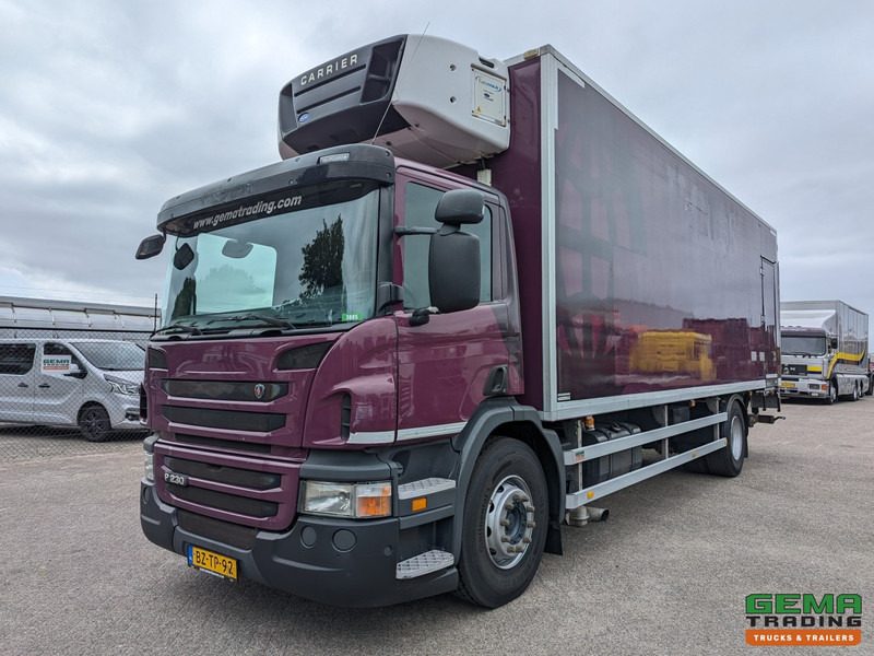 Scania P230 4x2 Dagcab Euro5 - Koel-VriesBak 8.4m + Carrier Supra 950MT + Laadklep 2000kg - شاحنة الفريزر: صورة 1 Scania P230 4x2 Dagcab Euro5 - Koel-VriesBak 8.4m + Carrier Supra 950MT + Laadklep 2000kg - شاحنة الفريزر: صورة 1