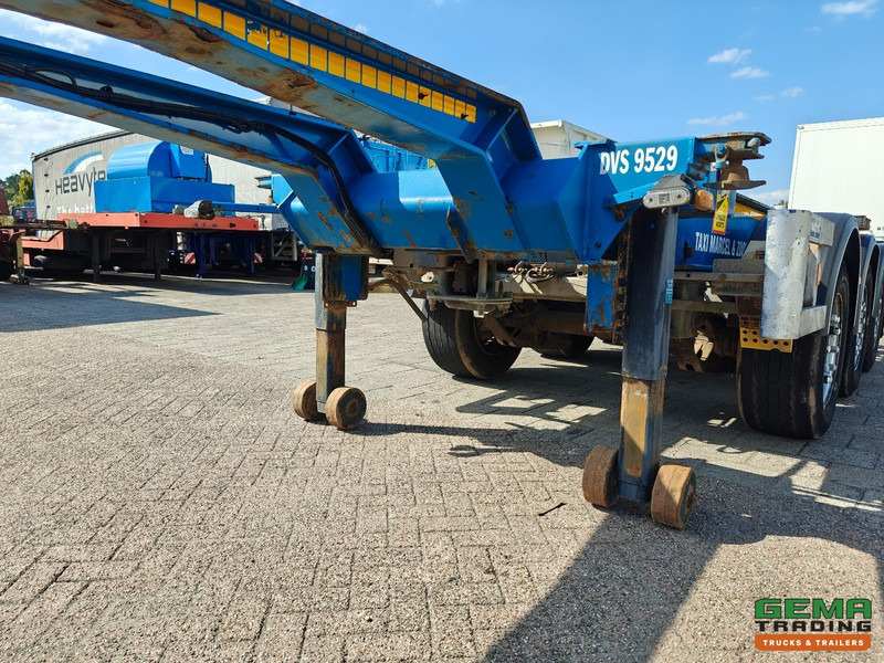نصف مقطورة لنقل الحاويات Van Hool 3B0079 3-Assen SAF - Schijfremmen - Alle aansluitingen / Universeel chassis: صورة 11