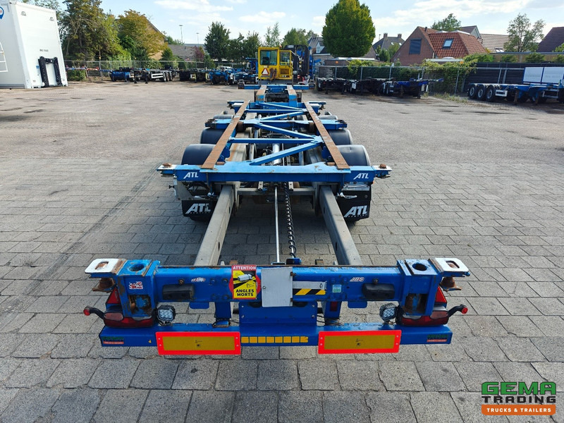 نصف مقطورة لنقل الحاويات Van Hool 3B0079 3-Assen SAF - Schijfremmen - Alle aansluitingen / Universeel chassis: صورة 6
