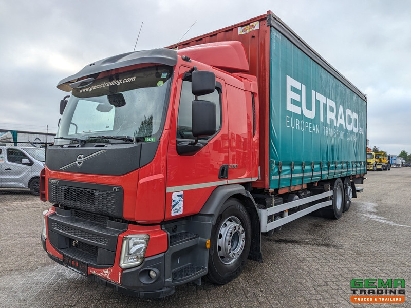 Volvo FE 280 6x2 Slaapcab Euro6 - BDF / SchuifzeilenBak 7.5M + Laadklep 1500KG - Rongpotten/Rongen - شاحنة ستارة: صورة 1 Volvo FE 280 6x2 Slaapcab Euro6 - BDF / SchuifzeilenBak 7.5M + Laadklep 1500KG - Rongpotten/Rongen - شاحنة ستارة: صورة 1