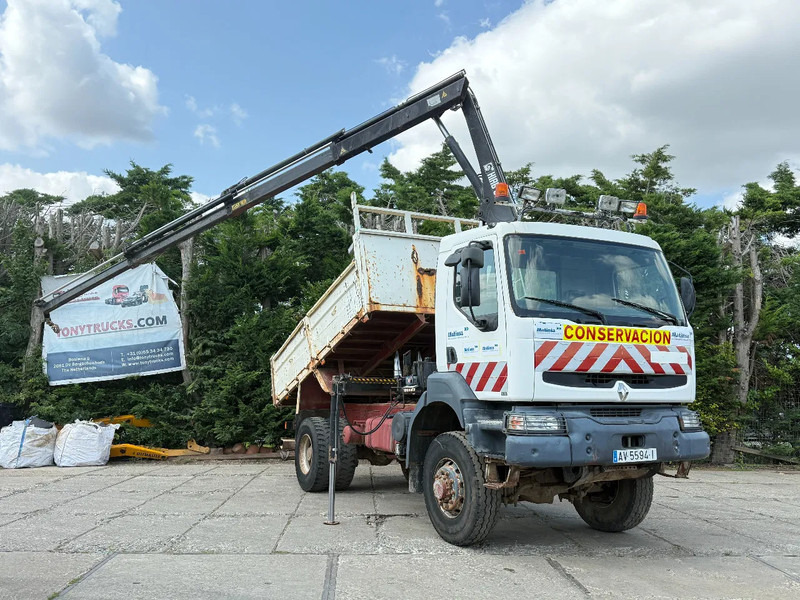 Renault Kerax 400 4X4 Tipper + Hiab 085 Spring/Spring EURO 2 ZF Manual Gearbox - شاحنة قلاب, شاحنة كرين: صورة 1 Renault Kerax 400 4X4 Tipper + Hiab 085 Spring/Spring EURO 2 ZF Manual Gearbox - شاحنة قلاب, شاحنة كرين: صورة 1