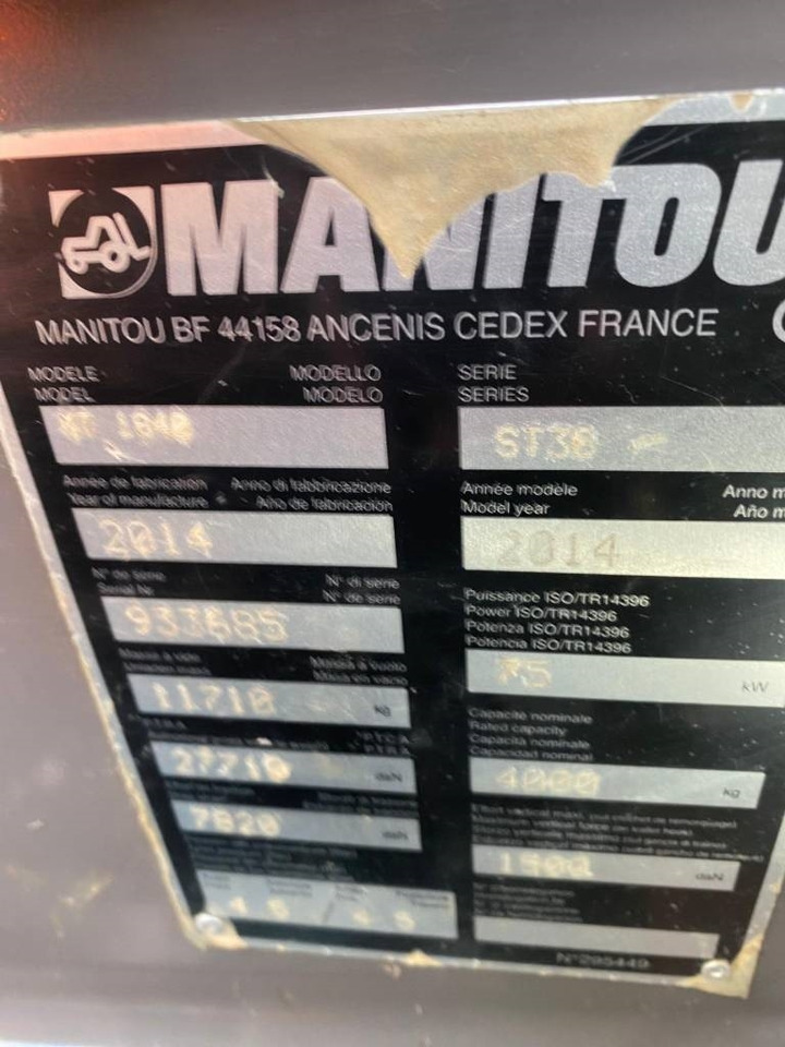 Manitou MT 1840  Manitou MT 1840: صورة 35