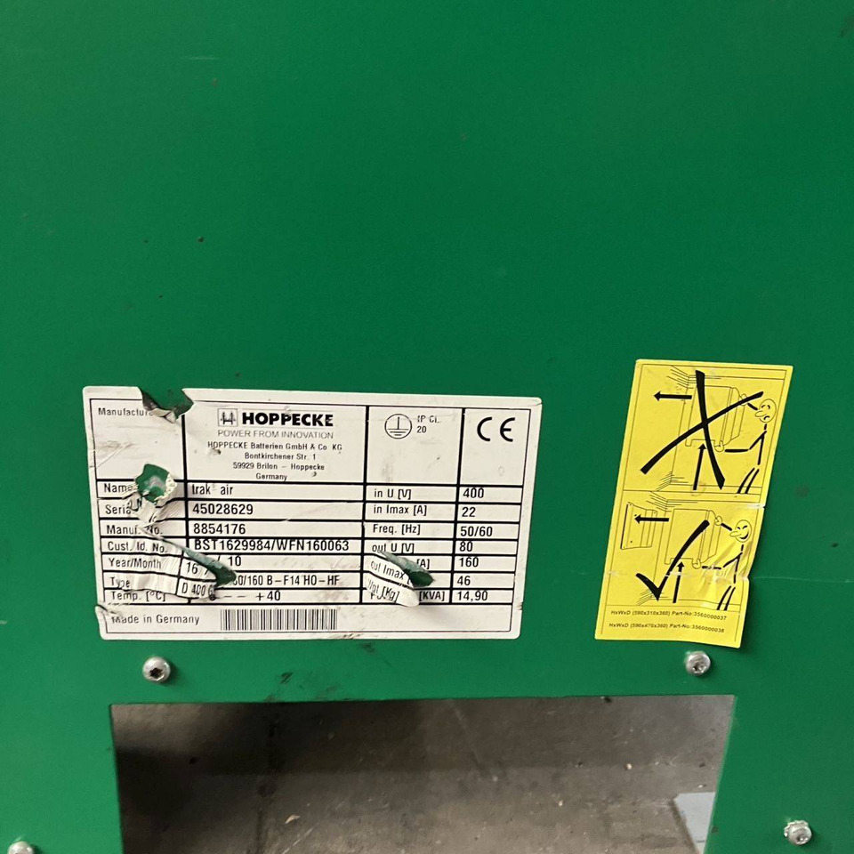 قطع غيار - معدات المناولة Hoppecke D400 G80/160B-F14 HO-HF Trak Basic: صورة 6