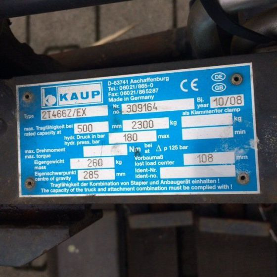 Kaup Fork positioner - ملحق - معدات المناولة: صورة 1 Kaup Fork positioner - ملحق - معدات المناولة: صورة 1