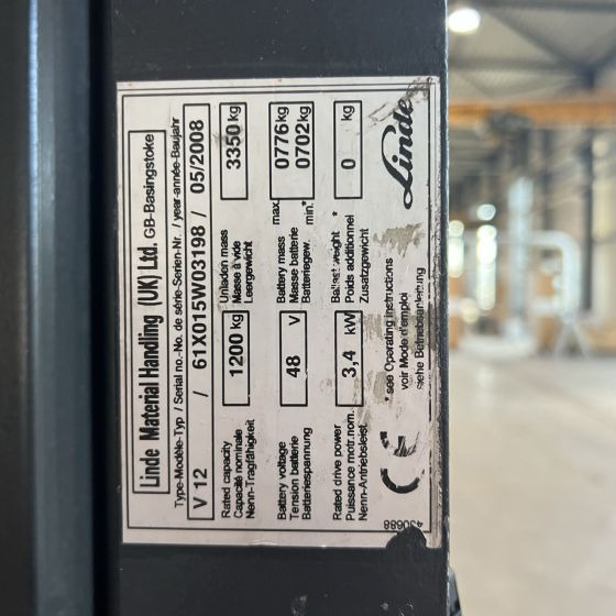 Linde V12 (015) - آلة إعداد الطلب: صورة 3 Linde V12 (015) - آلة إعداد الطلب: صورة 3