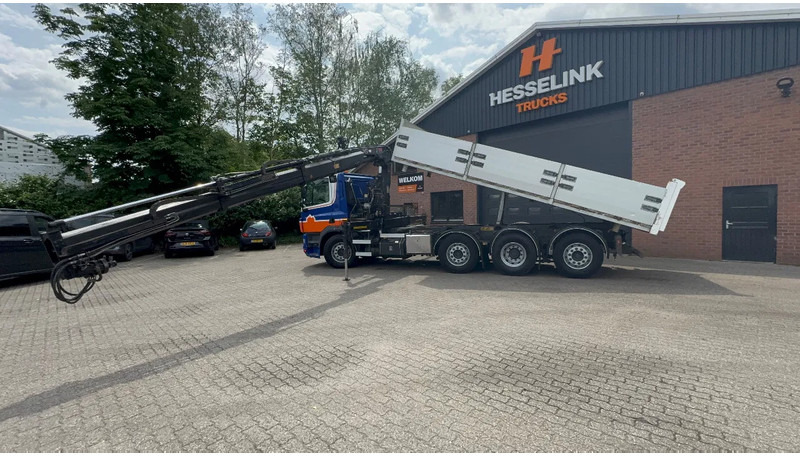 DAF CF 85.360 8X2 3 Zijdige kipper HIAB 16 t/m kraan AHK Top condition - شاحنة قلاب, شاحنة كرين: صورة 3 DAF CF 85.360 8X2 3 Zijdige kipper HIAB 16 t/m kraan AHK Top condition - شاحنة قلاب, شاحنة كرين: صورة 3