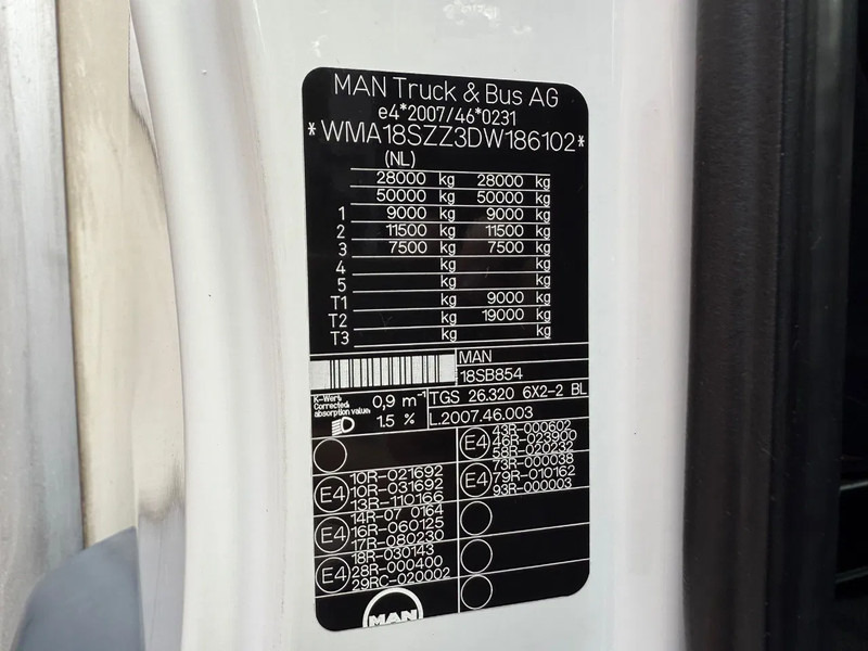شاحنة مقفلة MAN TGS 26.320 EEV Koffer Stuuras AHK 3.000KG LBW 370.859 KM! NL Truck: صورة 18