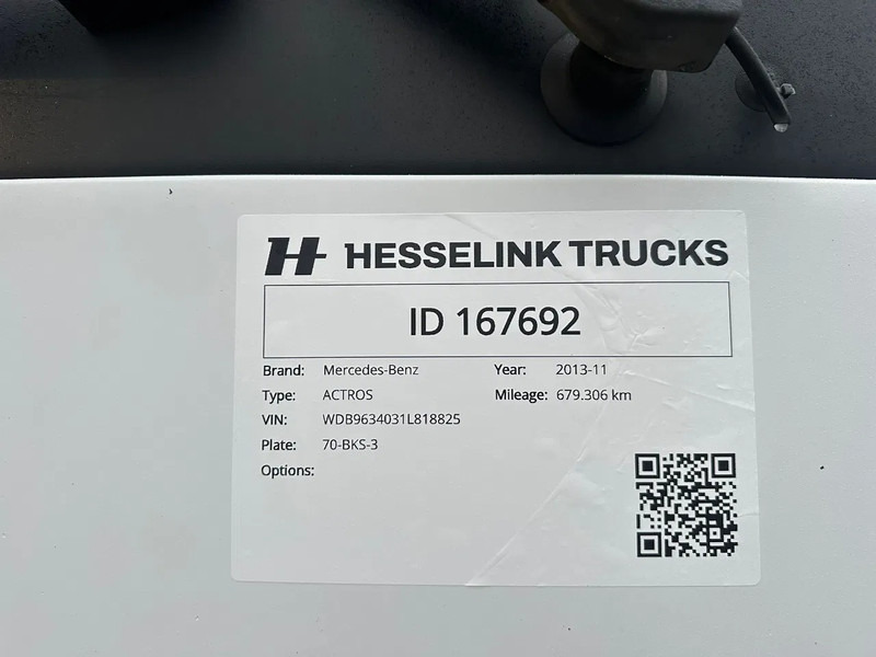 وحدة جر Mercedes-Benz Actros 1840 4X2 679.306KM NL Truck: صورة 15