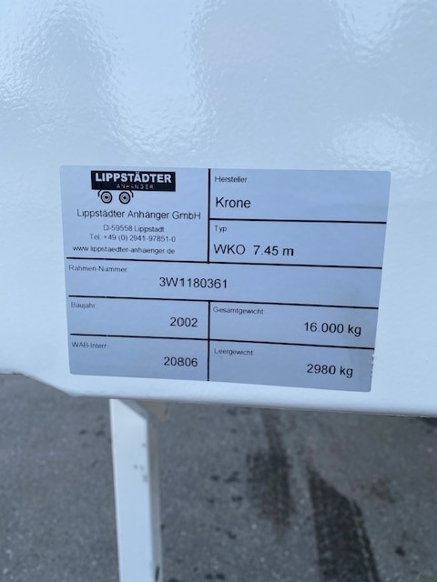 Krone BDF-System 7.450 mm, mit Rolltor, LACK NEU - حاوية قابلة للتبديل- صندوق: صورة 3 Krone BDF-System 7.450 mm, mit Rolltor, LACK NEU - حاوية قابلة للتبديل- صندوق: صورة 3