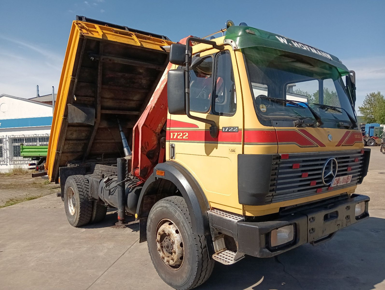 Mercedes-Benz SK 1722 AK 4x4 Blatt Schalter PalfingerPK10500A4 - شاحنة قلاب, شاحنة كرين: صورة 1 Mercedes-Benz SK 1722 AK 4x4 Blatt Schalter PalfingerPK10500A4 - شاحنة قلاب, شاحنة كرين: صورة 1