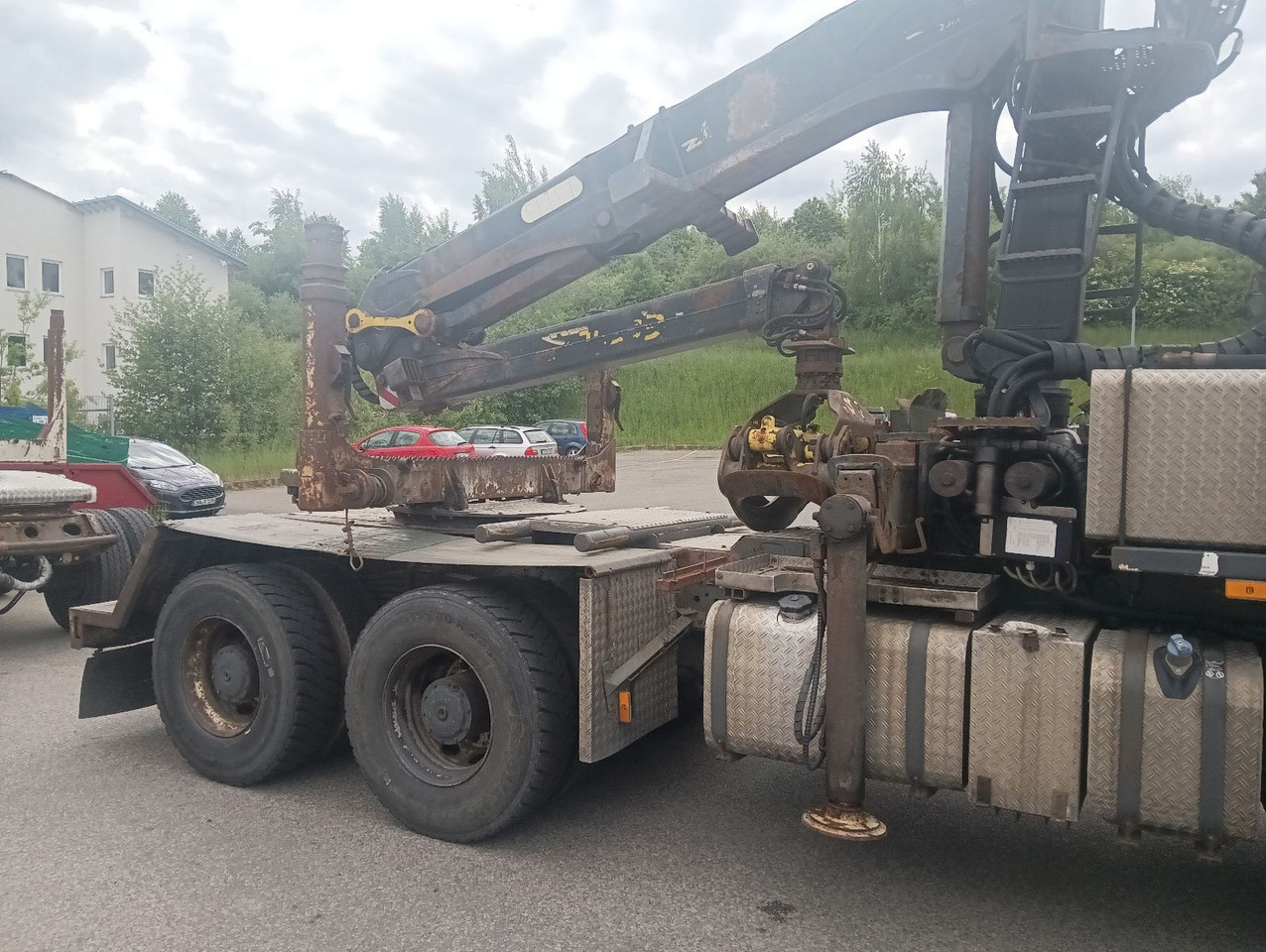 Palfinger EPSILON E250L82 Langholzkran+GLOGGER Aufbau+Anhä - شاحنة قطع الأشجار, شاحنة كرين: صورة 2 Palfinger EPSILON E250L82 Langholzkran+GLOGGER Aufbau+Anhä - شاحنة قطع الأشجار, شاحنة كرين: صورة 2
