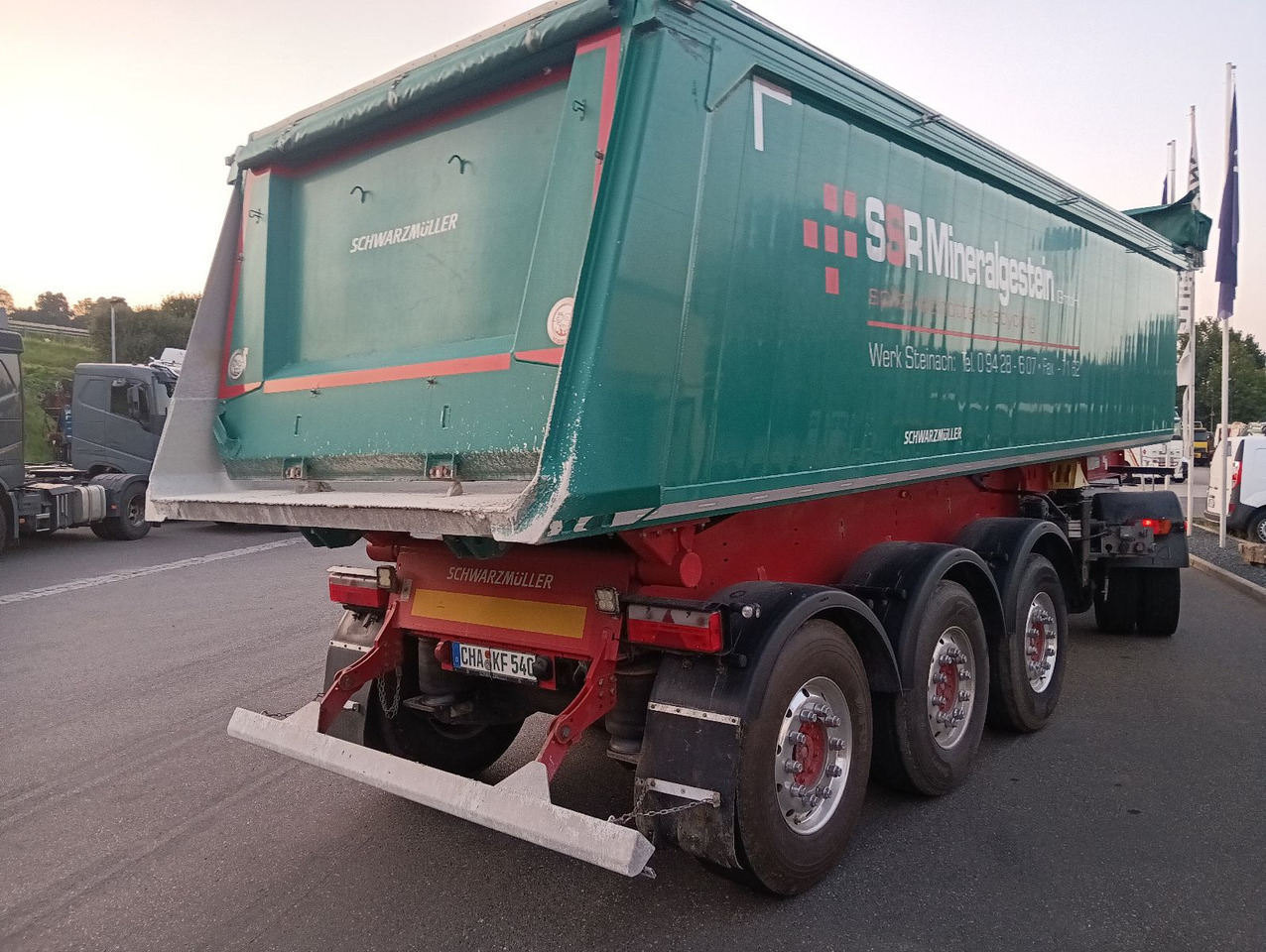 قلابة نصف مقطورة نصف مقطورة قلابة Schwarzmüller 3-A Alumulde ALCOA 27m3 SAF Lift 5,4t el.Verdeck: صورة 7