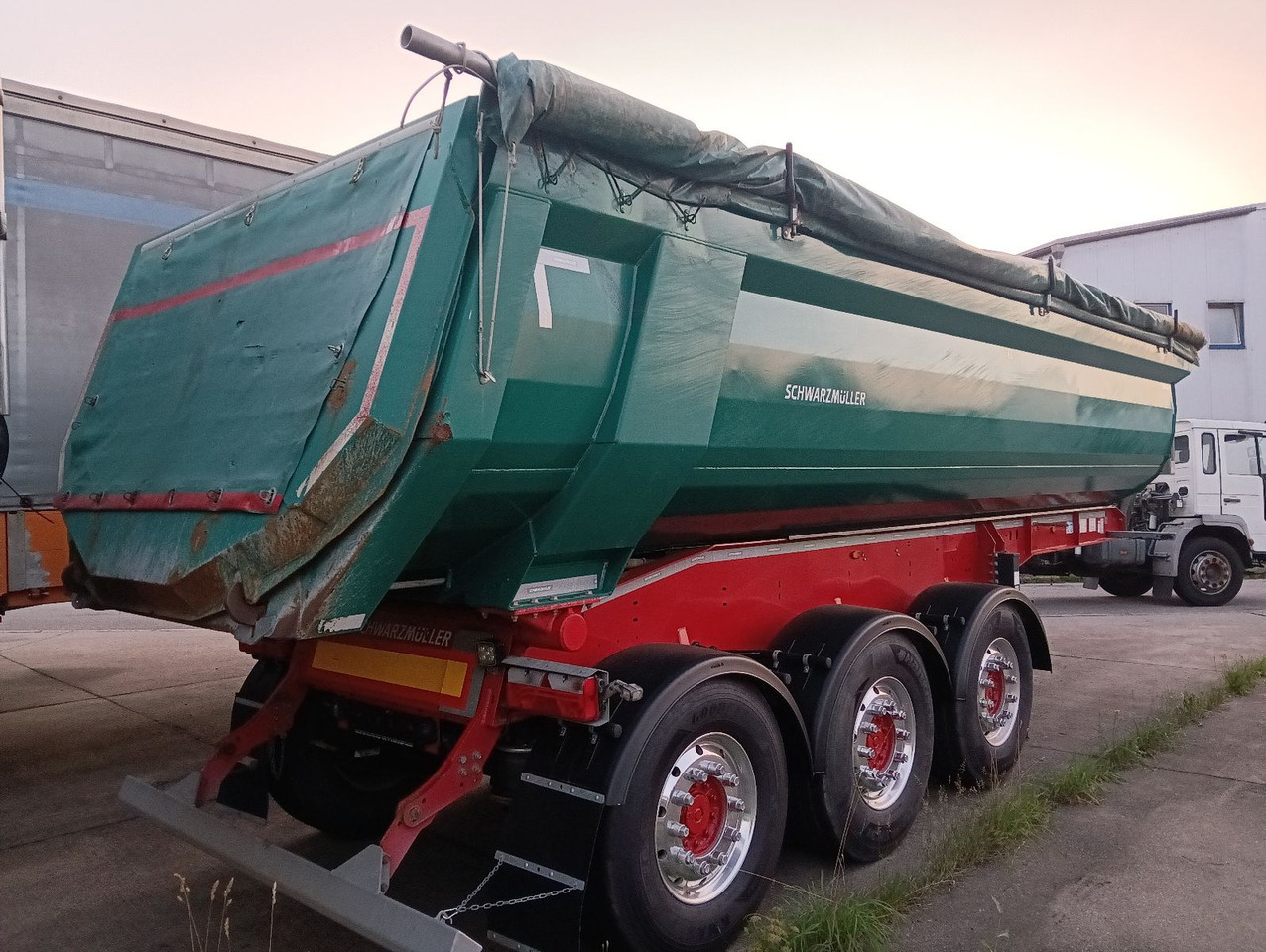 قلابة نصف مقطورة نصف مقطورة قلابة Schwarzmüller 3-A Alumulde ALCOA 27m3 SAF Lift 5,4t el.Verdeck: صورة 26