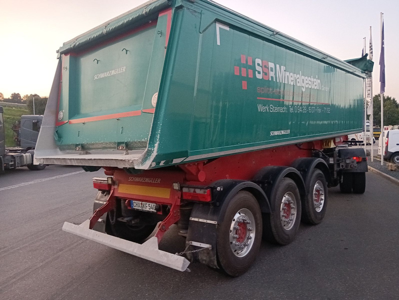 قلابة نصف مقطورة نصف مقطورة قلابة Schwarzmüller 3-A Alumulde ALCOA 27m3 SAF Lift 5,4t el.Verdeck: صورة 9