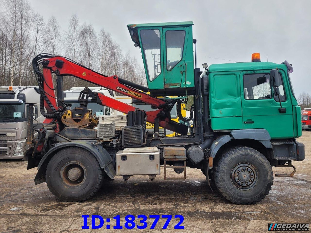 MAN 18.410 4x4 + Epsilon Palfinger SRX39 - شاحنة قطع الأشجار, شاحنة كرين: صورة 5 MAN 18.410 4x4 + Epsilon Palfinger SRX39 - شاحنة قطع الأشجار, شاحنة كرين: صورة 5