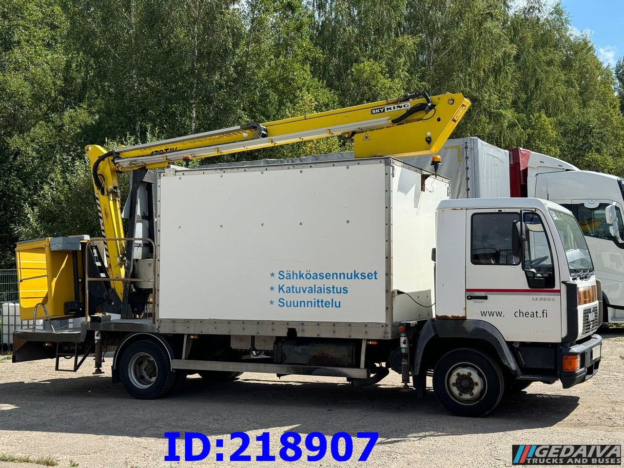 MAN LE 220C + Sky King 179TV - منصة تلسكوبية محمولة على شاحنة: صورة 4 MAN LE 220C + Sky King 179TV - منصة تلسكوبية محمولة على شاحنة: صورة 4