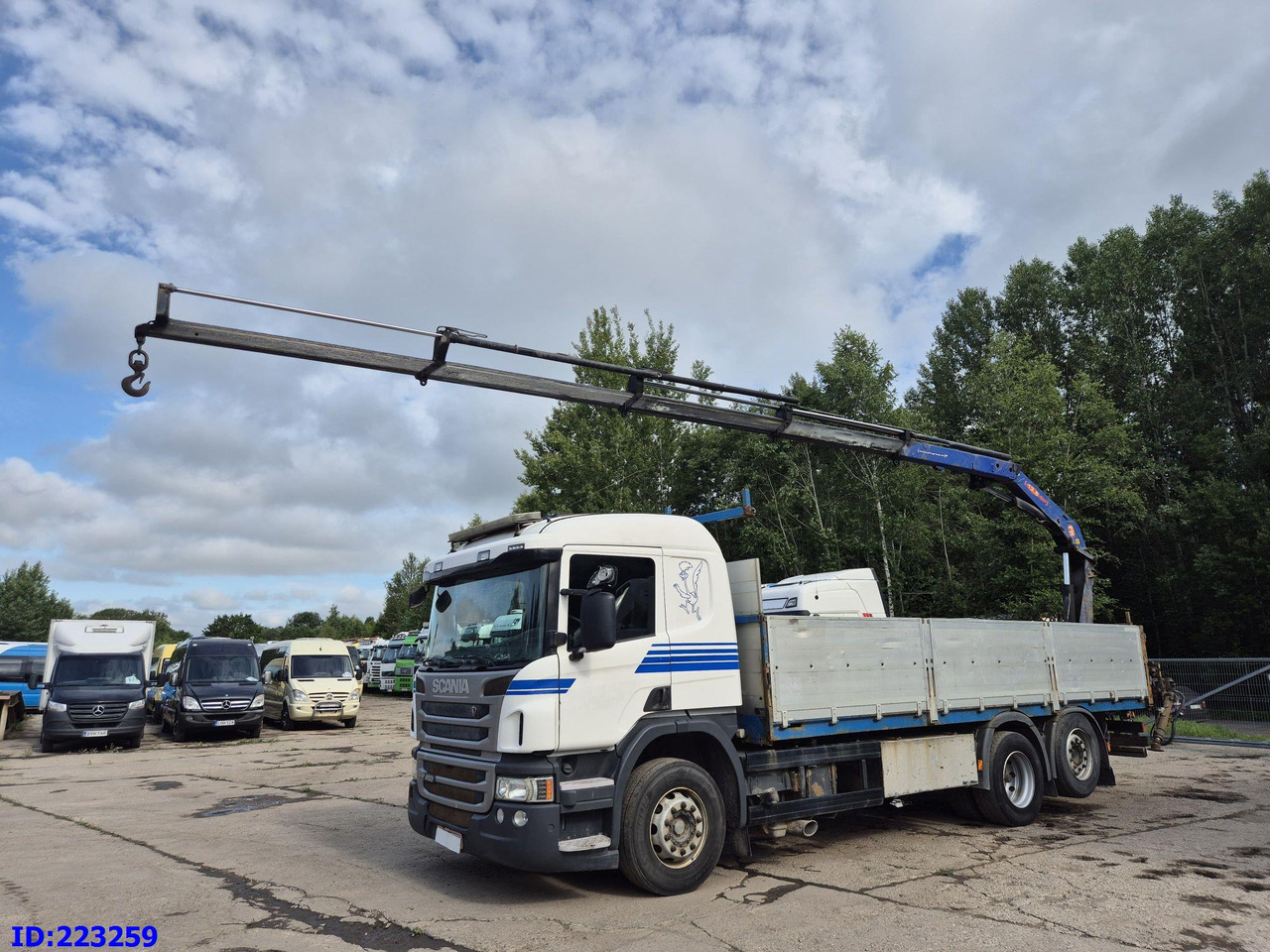 SCANIA P450 6x2 Steering axle Euro6 + PM 13.5SP - شاحنات مسطحة: صورة 1 SCANIA P450 6x2 Steering axle Euro6 + PM 13.5SP - شاحنات مسطحة: صورة 1