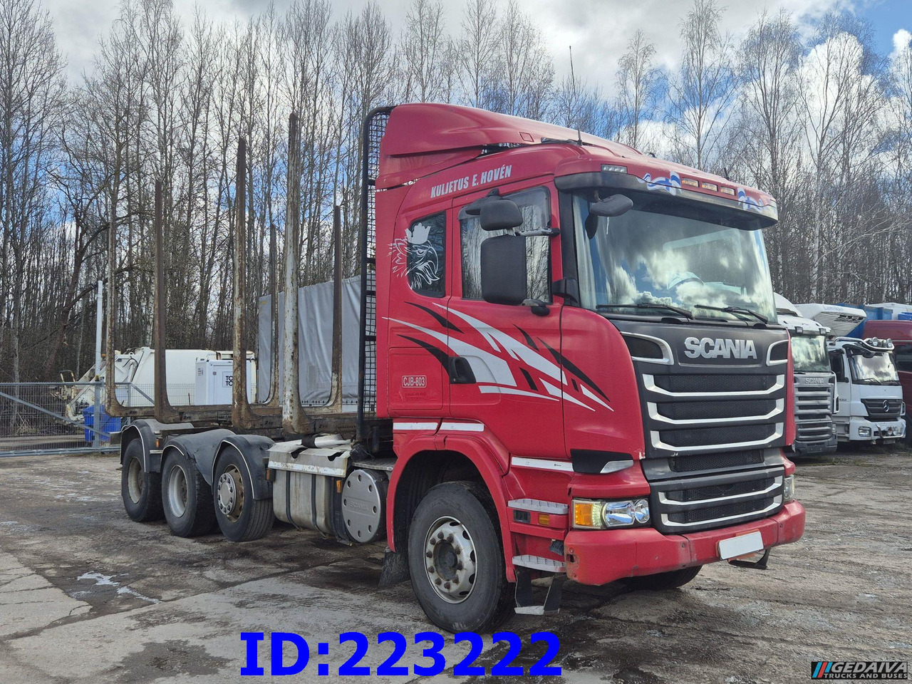 SCANIA R620 - 8x4 - Steering axle - شاحنة قطع الأشجار: صورة 4 SCANIA R620 - 8x4 - Steering axle - شاحنة قطع الأشجار: صورة 4