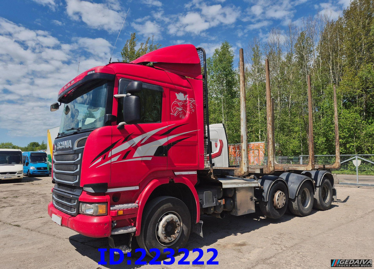 SCANIA R620 - 8x4 - Steering axle - شاحنة قطع الأشجار: صورة 1 SCANIA R620 - 8x4 - Steering axle - شاحنة قطع الأشجار: صورة 1