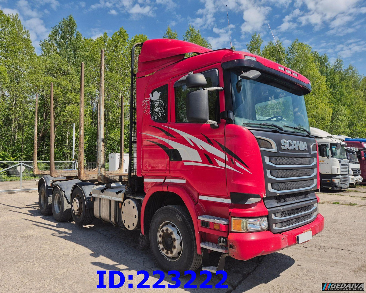 SCANIA R620 - 8x4 - Steering axle - شاحنة قطع الأشجار: صورة 4 SCANIA R620 - 8x4 - Steering axle - شاحنة قطع الأشجار: صورة 4