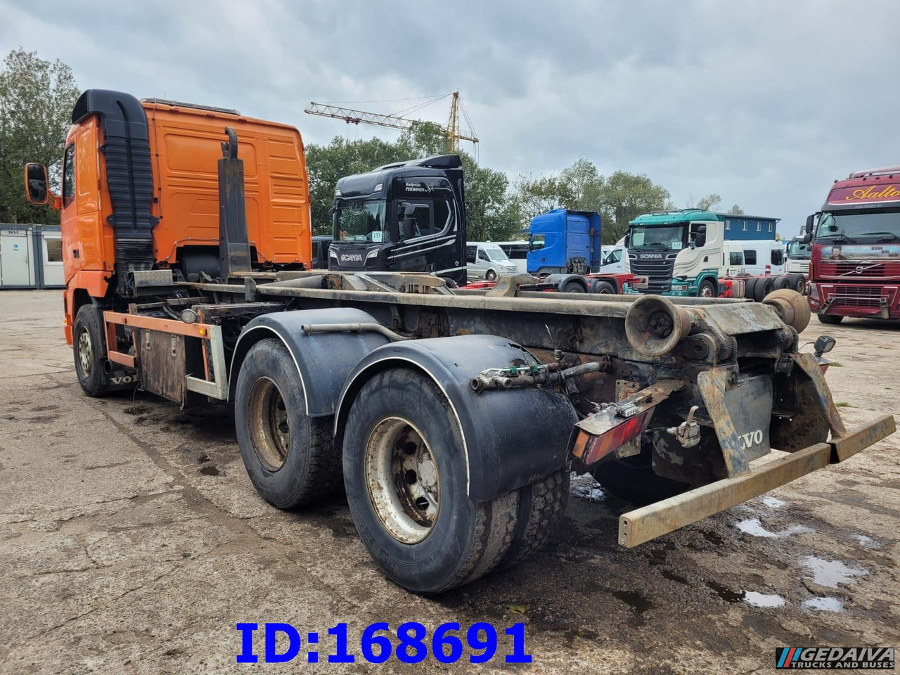شاحنة ذات خطاف VOLVO FH12 380HP 6x2 10tyre Hook Tipper: صورة 9