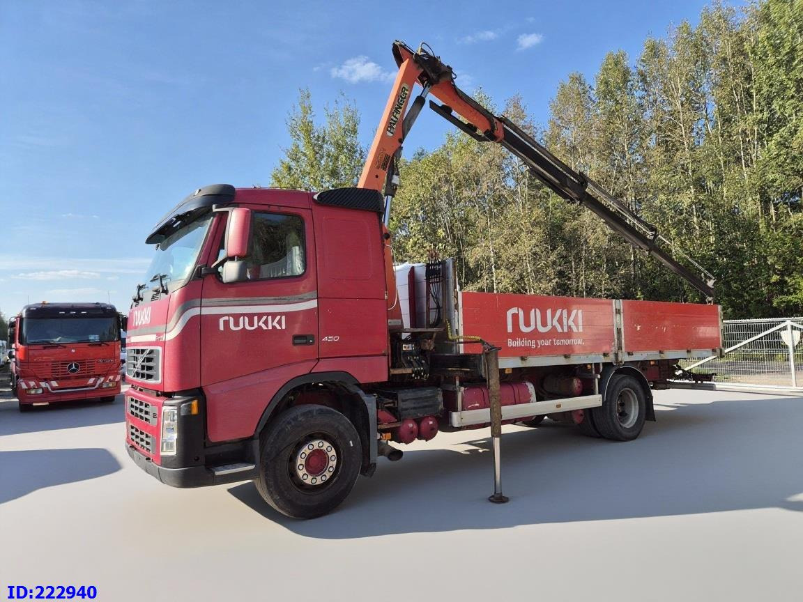 VOLVO FH12 420HP + Crane Palfinger PK9501 - شاحنات مسطحة: صورة 1 VOLVO FH12 420HP + Crane Palfinger PK9501 - شاحنات مسطحة: صورة 1