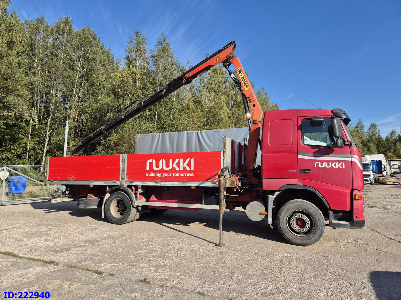 VOLVO FH12 420HP + Crane Palfinger PK9501 - شاحنات مسطحة: صورة 4 VOLVO FH12 420HP + Crane Palfinger PK9501 - شاحنات مسطحة: صورة 4