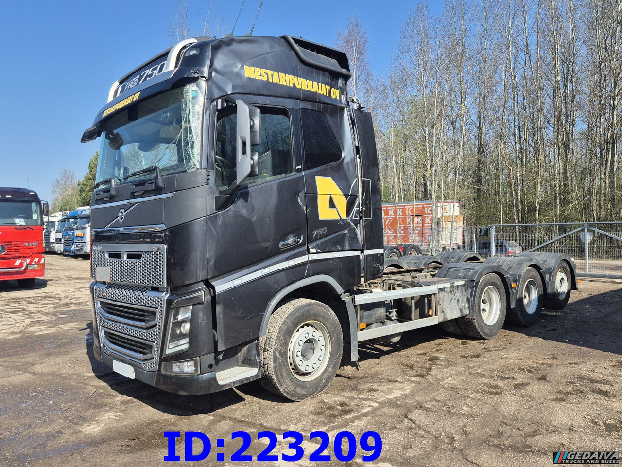 VOLVO FH16 750HP 8x4 Steering axle - شاحنة هيكل كابينة: صورة 4 VOLVO FH16 750HP 8x4 Steering axle - شاحنة هيكل كابينة: صورة 4