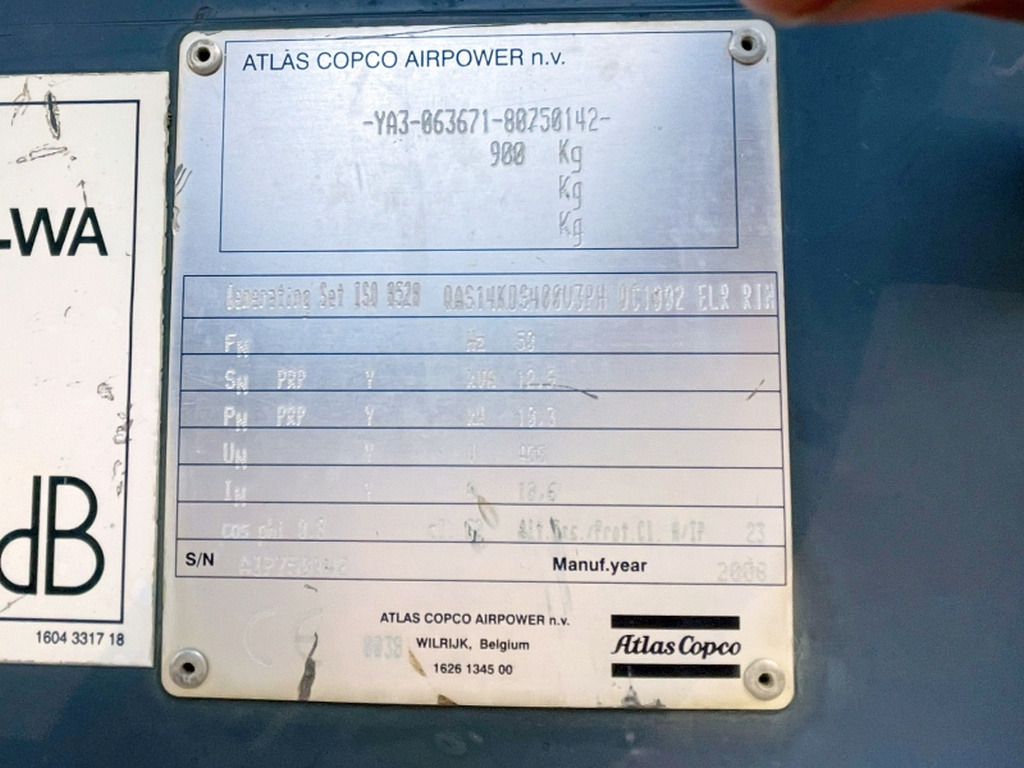 Atlas Copco QAS14 KDS (4064) - مجموعة المولدات: صورة 3 Atlas Copco QAS14 KDS (4064) - مجموعة المولدات: صورة 3