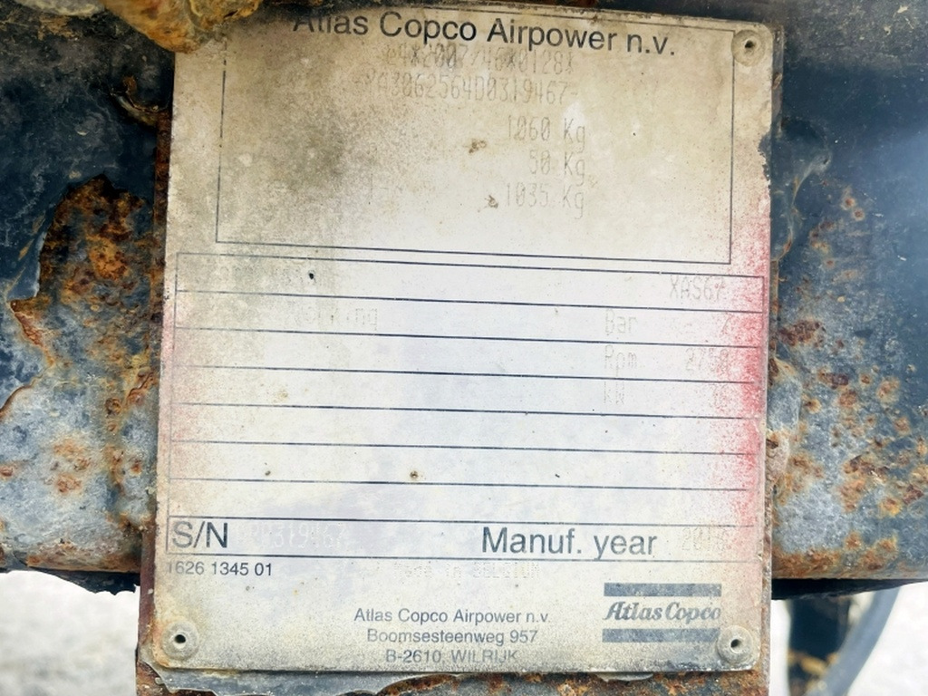 Atlas Copco XAS 67DDG (4069) - الضاغط: صورة 3 Atlas Copco XAS 67DDG (4069) - الضاغط: صورة 3