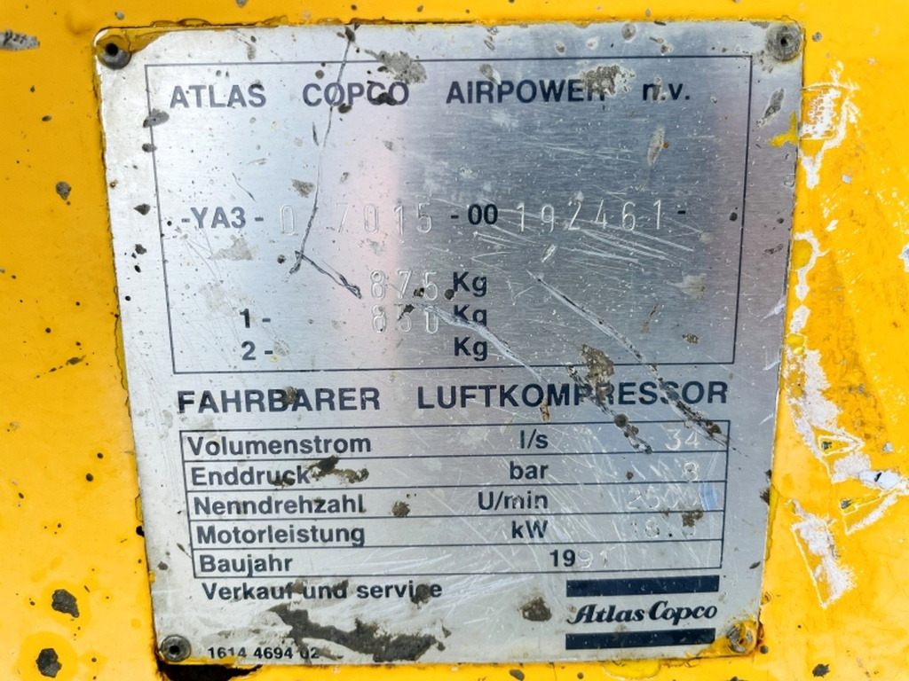 Atlas Copco XAS35DD (3961) - الضاغط: صورة 3 Atlas Copco XAS35DD (3961) - الضاغط: صورة 3