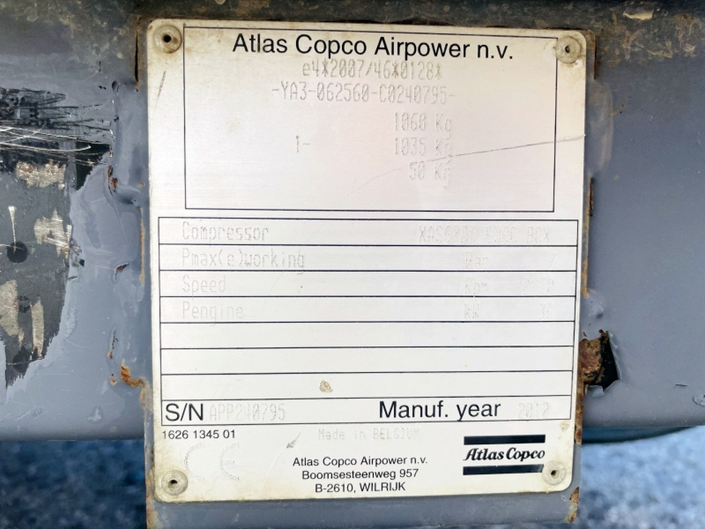 Atlas Copco XAS67 DDG (4061) - الضاغط: صورة 3 Atlas Copco XAS67 DDG (4061) - الضاغط: صورة 3