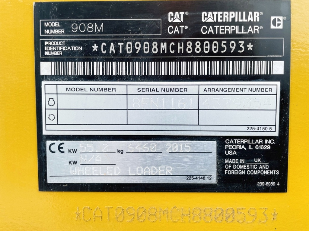 Caterpillar 908M (3893) - اللودر بعجل: صورة 3 Caterpillar 908M (3893) - اللودر بعجل: صورة 3