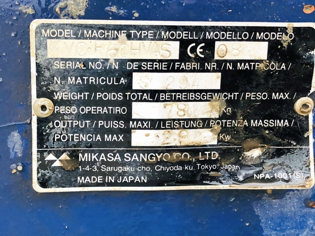 Diverses MIKASA MVCF60HVAS (3931) - لوحة اهتزازية: صورة 3 Diverses MIKASA MVCF60HVAS (3931) - لوحة اهتزازية: صورة 3