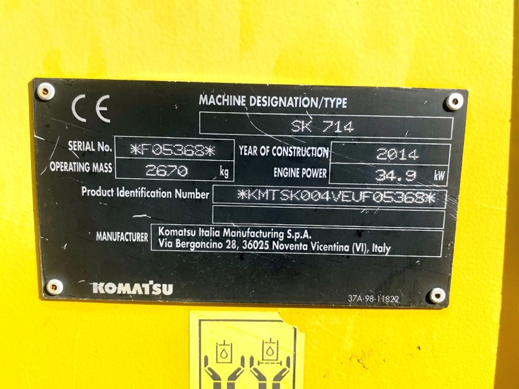 Komatsu SK714 (4077) - شيول صغير: صورة 3 Komatsu SK714 (4077) - شيول صغير: صورة 3