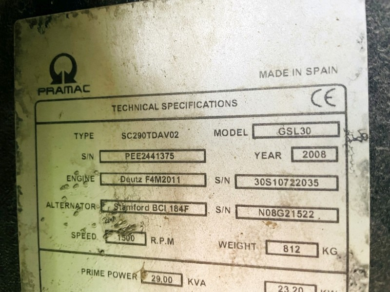 Pramac GSL30 (3871) - مجموعة المولدات: صورة 3 Pramac GSL30 (3871) - مجموعة المولدات: صورة 3