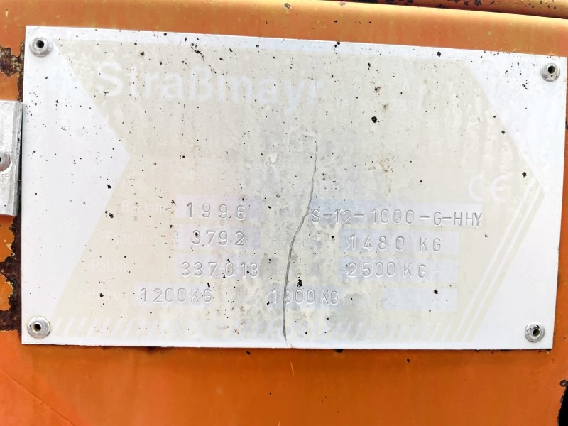 Strassmayr S-12-1000-G-HHY (3859) - موزع الأسفلت: صورة 4 Strassmayr S-12-1000-G-HHY (3859) - موزع الأسفلت: صورة 4