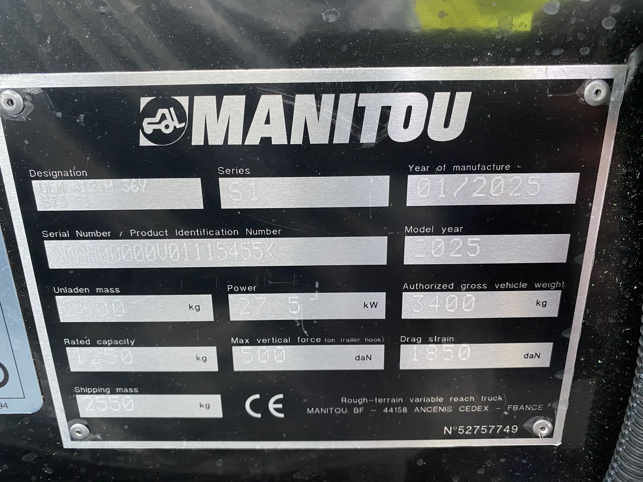 رافعة تلسكوبية Manitou ULM412H Comfort ST5: صورة 10