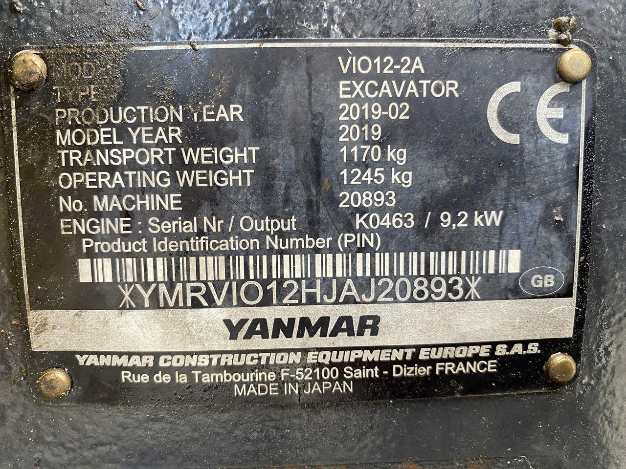 Yanmar VIO12 Yanmar VIO12: صورة 10