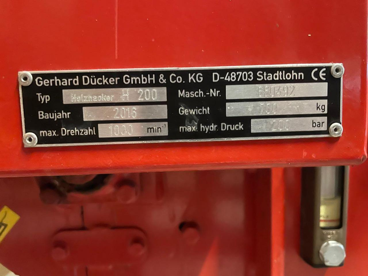 Dücker H200 - قاطعة الأخشاب: صورة 4 Dücker H200 - قاطعة الأخشاب: صورة 4
