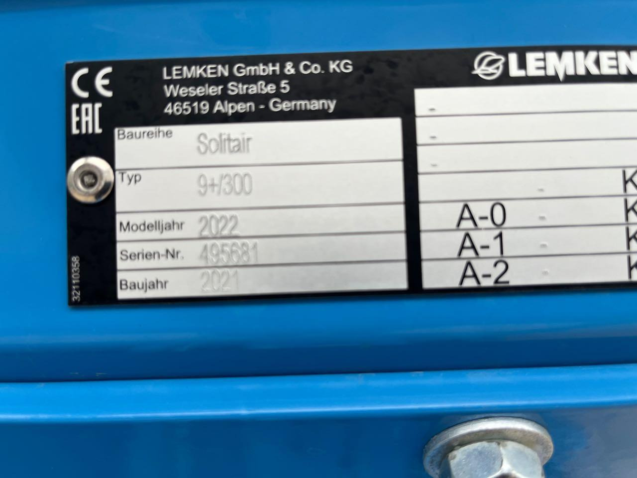 آلة البذار متعددة الوظائف Lemken Zirkon 12 / Solitär 9-300: صورة 7