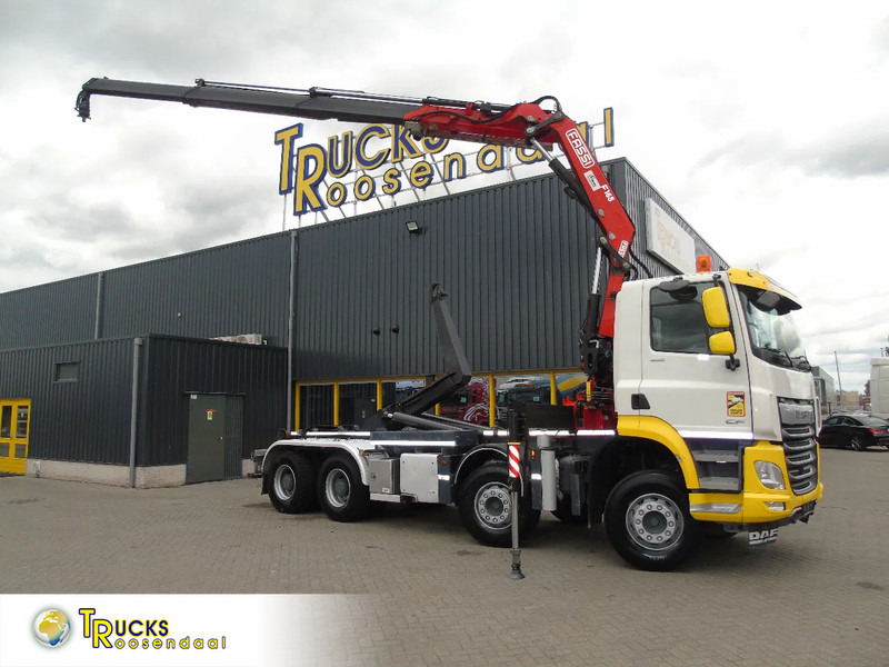 DAF CF 480 + 8X4 + FASSI 16T/M + 20T HOOK + REMOTE + PERFECT - شاحنة ذات خطاف, شاحنة كرين: صورة 1 DAF CF 480 + 8X4 + FASSI 16T/M + 20T HOOK + REMOTE + PERFECT - شاحنة ذات خطاف, شاحنة كرين: صورة 1