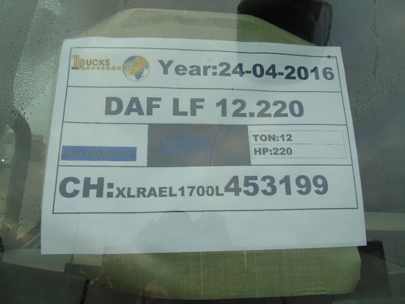 DAF LF 220 DAF LF 220 12 TON - شاحنة مقفلة: صورة 5 DAF LF 220 DAF LF 220 12 TON - شاحنة مقفلة: صورة 5