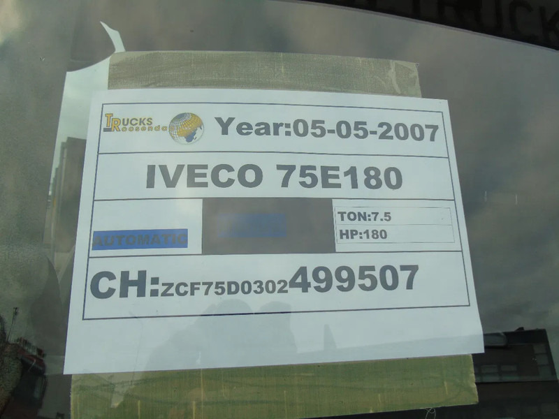 Iveco Eurocargo 75 E 180 GLASWAGEN - شاحنة مقفلة: صورة 5 Iveco Eurocargo 75 E 180 GLASWAGEN - شاحنة مقفلة: صورة 5