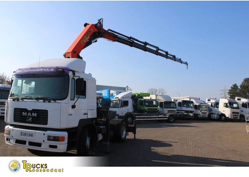 MAN 18.414 + PALFINGER PK35000 F + EURO 2 + MANUAL - شاحنة كرين: صورة 1 MAN 18.414 + PALFINGER PK35000 F + EURO 2 + MANUAL - شاحنة كرين: صورة 1