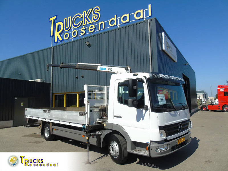 شاحنات مسطحة, شاحنة كرين Mercedes-Benz Atego 816 + 4ton crane + NICE TRUCK: صورة 1