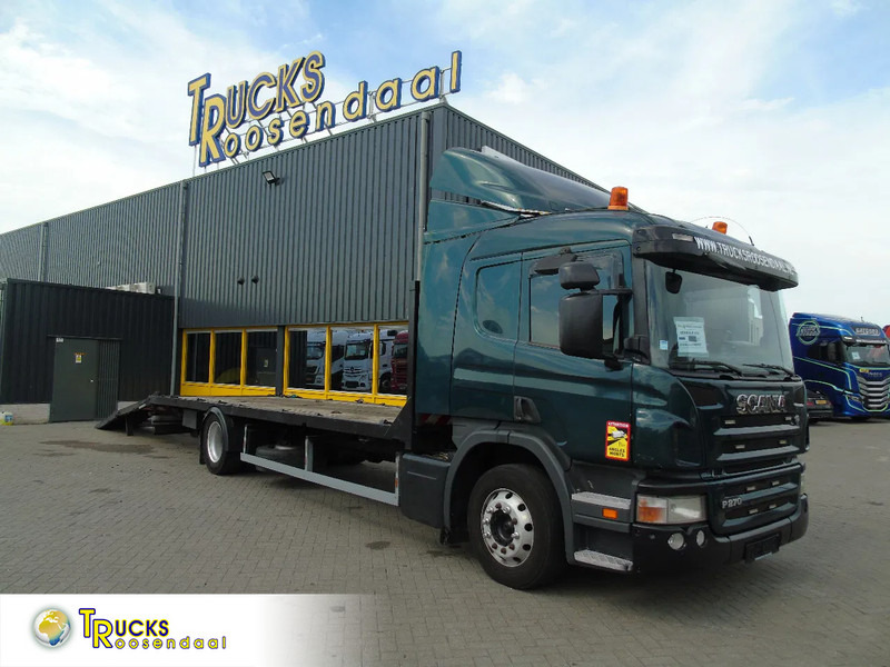 Scania P 270 + manual + hydrolic ramps + WINCH - شاحنة نقل سيارات شاحنة: صورة 1 Scania P 270 + manual + hydrolic ramps + WINCH - شاحنة نقل سيارات شاحنة: صورة 1